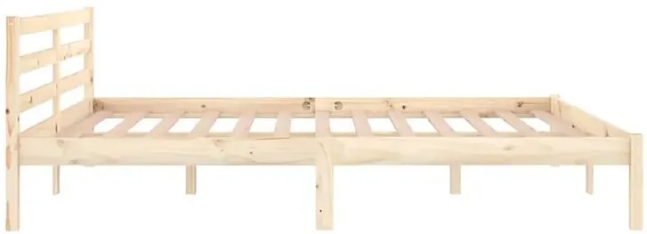 Podwójne łóżko sosnowe z zagłówkiem 160x200 cm Z3-D98