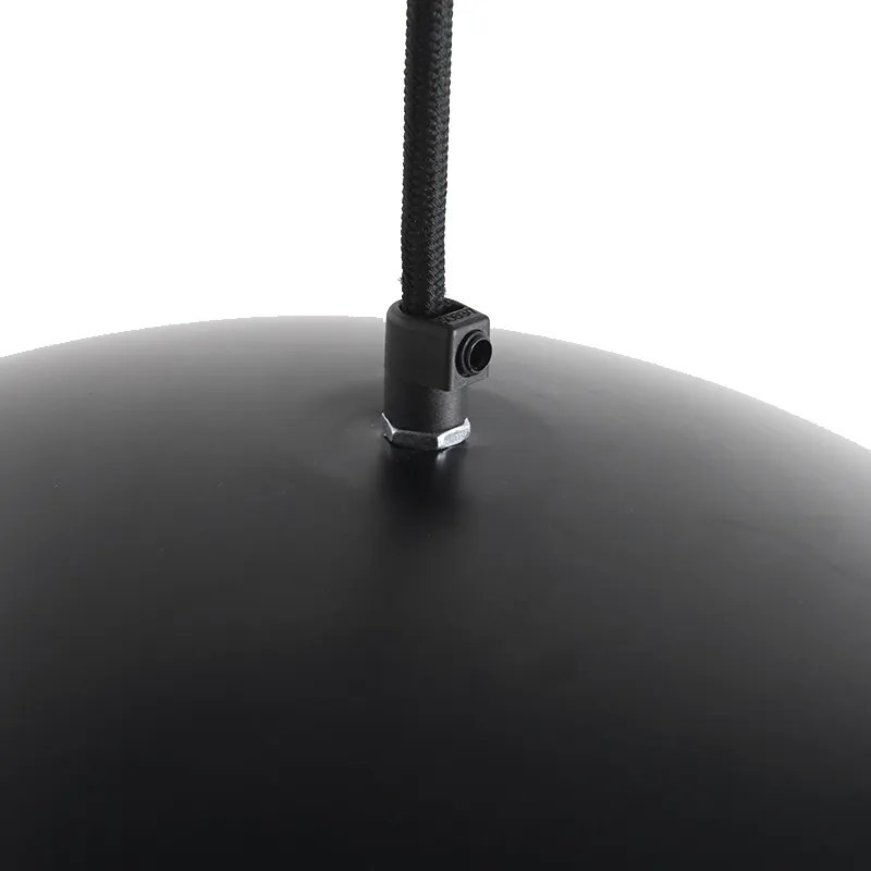 Inteligentna lampa wisząca w stylu industrialnym czarna ze złotem 50 cm z Wi-Fi G125 - Magna Eco Nowoczesny Oswietlenie wewnetrzne