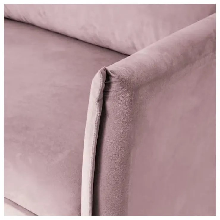 Lawendowa aksamitna sofa 203 cm Juli – Ropez