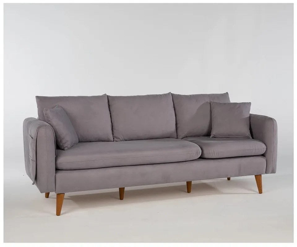 Szara sofa 215 cm Sofia – Balcab Home