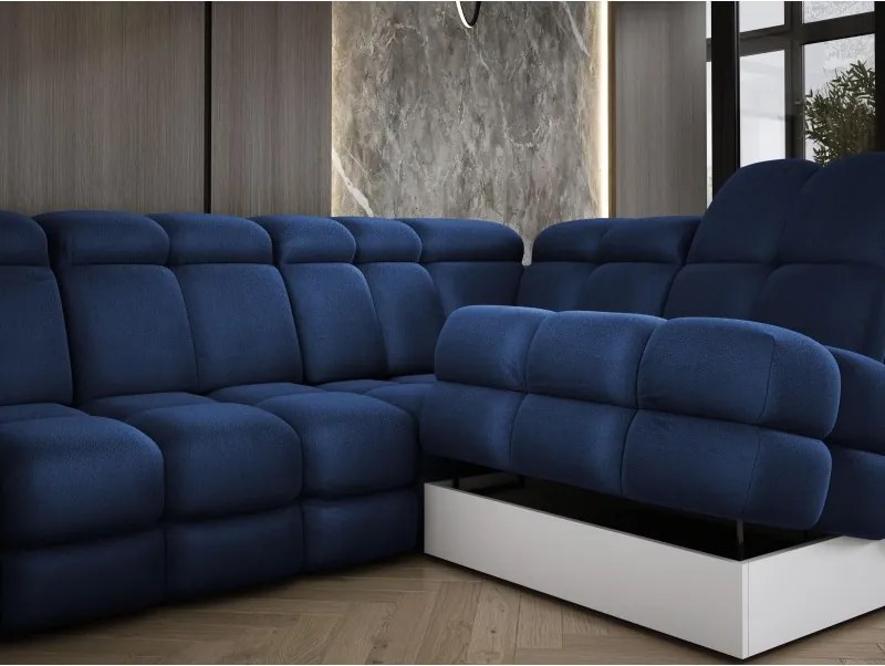 Narożnik TOLLO XL Prawostronny Elektryczna regulacja Tkanina SOLAR 79 WERSAL