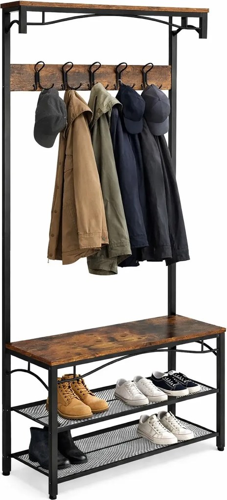 Wieszak Stojący Z Siedziskiem I Szafką Na Buty S1-H19