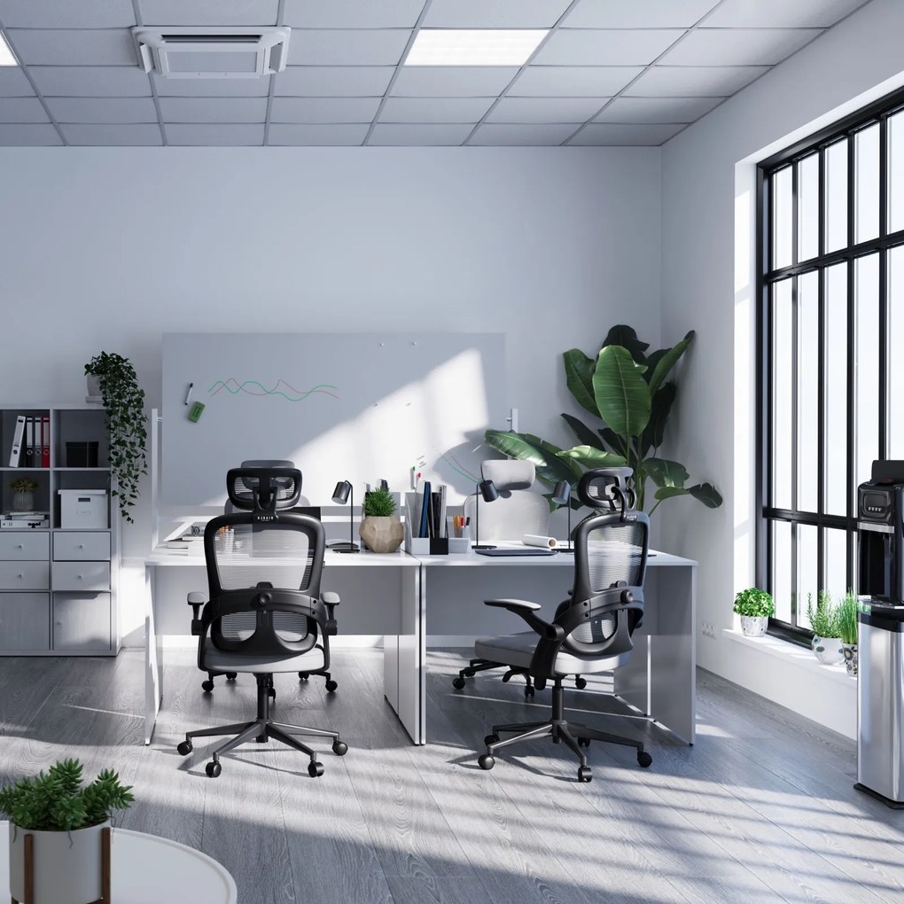 Ergonomiczny fotel do pracy w biurze Diablo V-Light szary