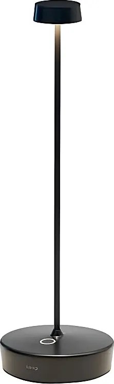 Czarna lampa stołowa LED Swap Pro z możliwością ładowania i przyciemniania