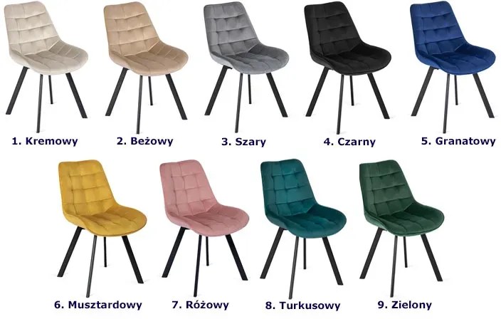 Zielone eleganckie welurowe krzesło H9-G60