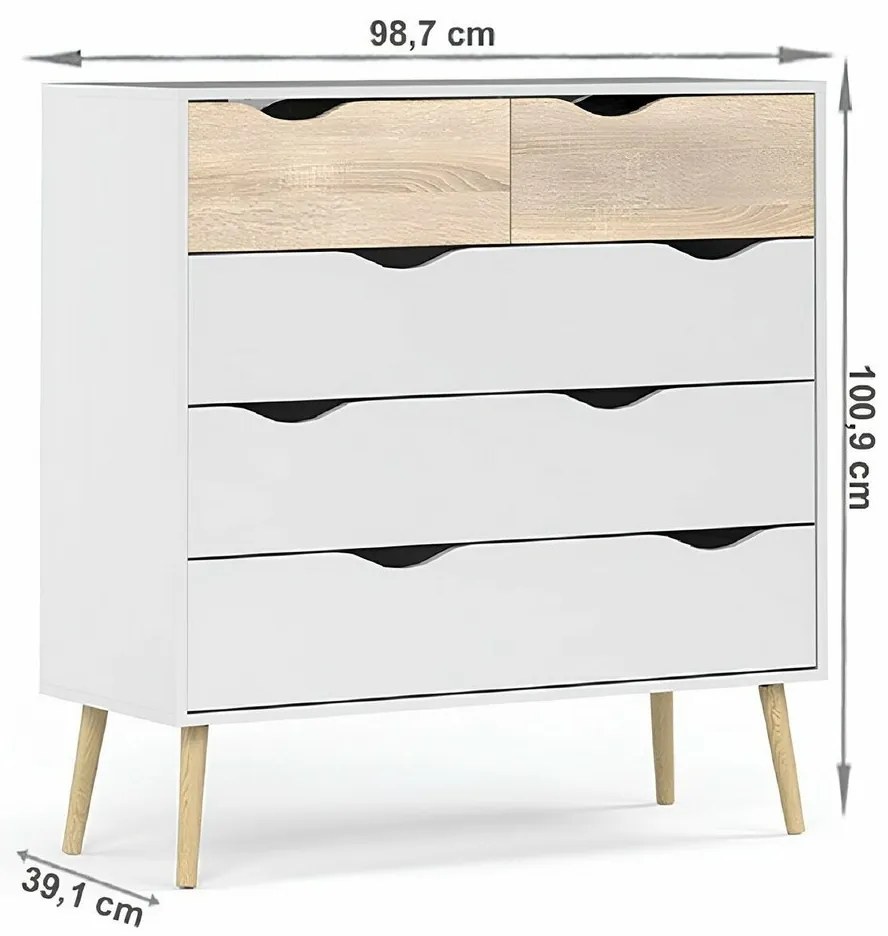 Komoda OSLO 75456, biały