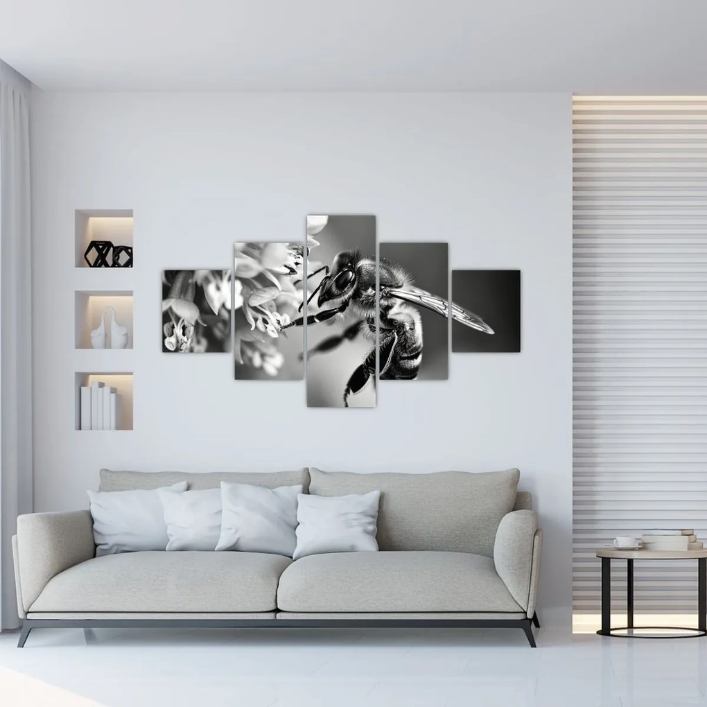 Obraz - Szczegół pszczoły (125x70 cm)