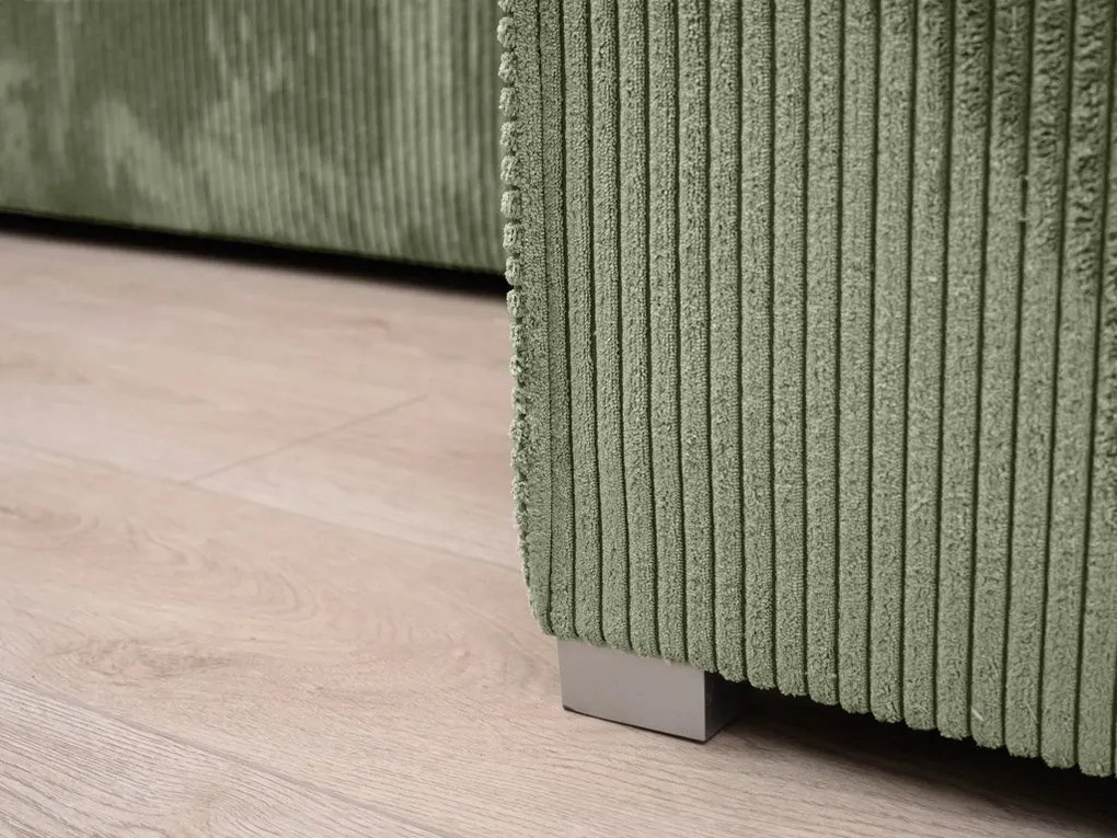 Rozkładana narożna sofa SMART COSARO miętowa, dwustronna + 2 poduszki GRATIS