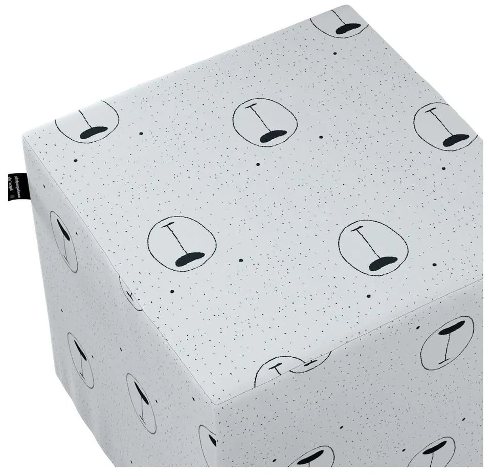 Biały puf dla dzieci Magic – Yellow Tipi