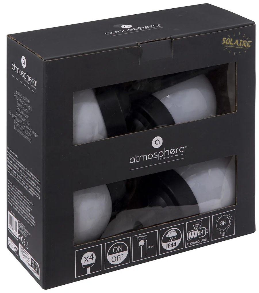 Lampy solarne ogrodowe, 4 szt.