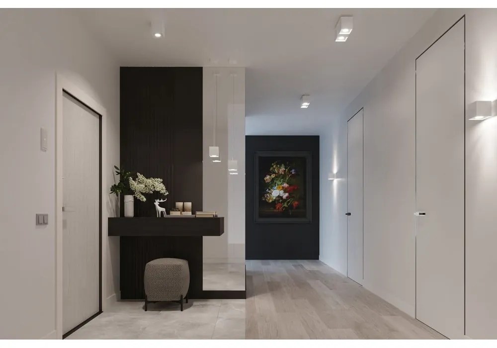 Biały kinkiet Geo – Sollux