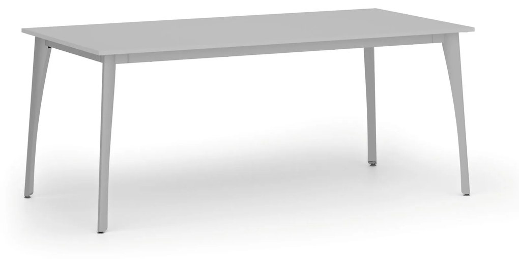 Stół konferencyjny PRIMO OMEGA, 1800 x 900 mm, podstawa szara, szary