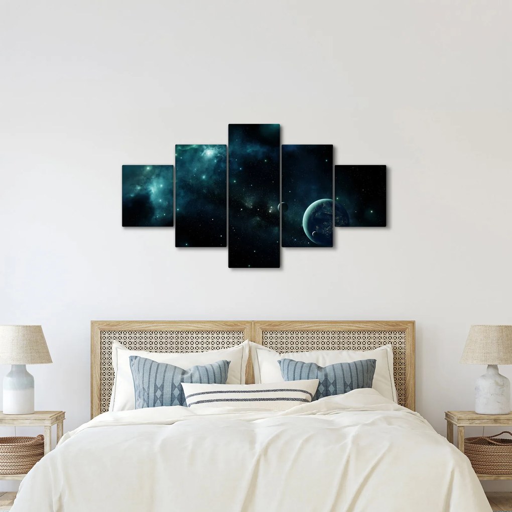 Obraz - Życie w kosmosie (125x70 cm)