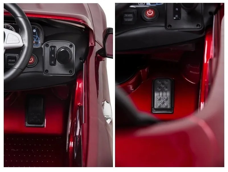 Auto na akumulator mercedes s63 czerwony lakierowany