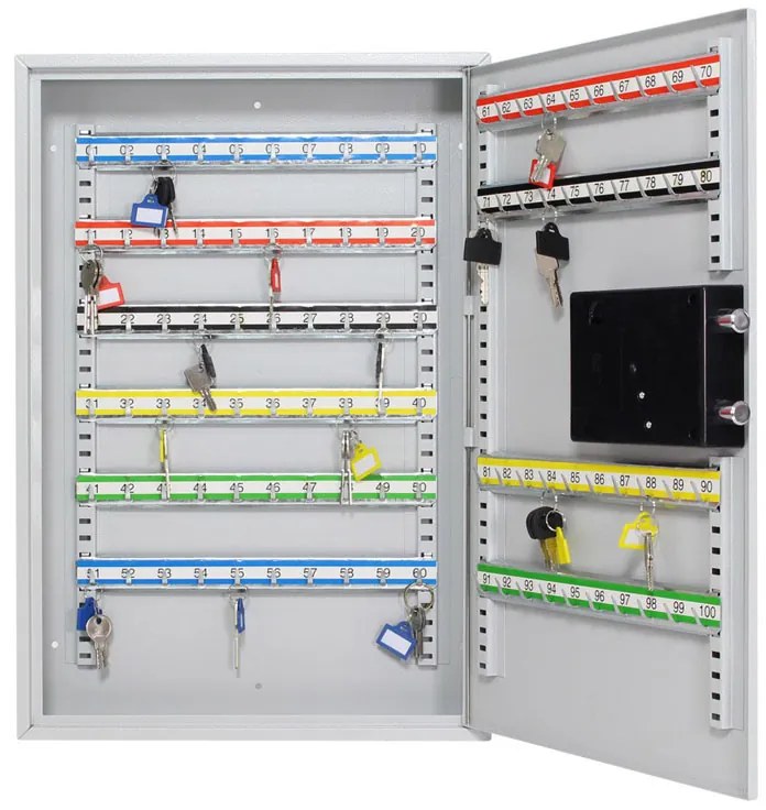 Skrzynka na klucze z zamkiem elektronicznym S-100 EL, na 100 kluczy