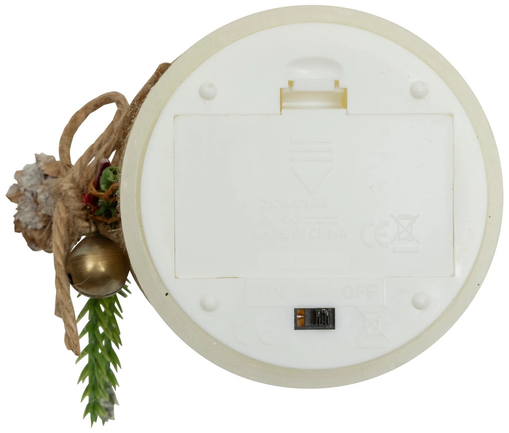 Ozdobna świeca parafinowa LED, 10 cm