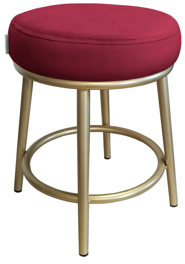 Taboret Ben noga metalowa złota MG31