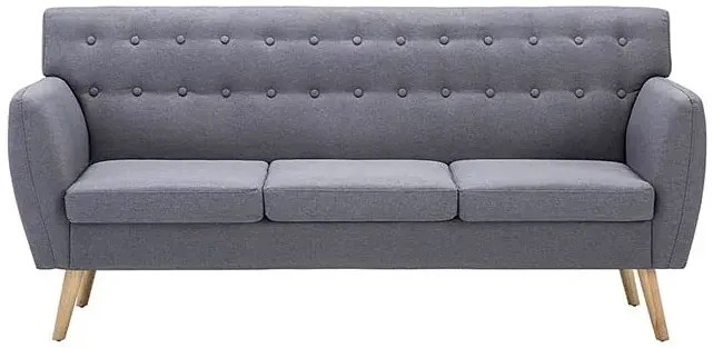 3-osobowa szara sofa pikowana - Elia