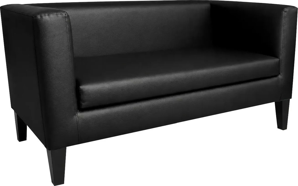 Sofa Monaco : Kolor nogi - Venge, Kolor tkaniny - EKO-SKÓRA - 1D, Typ tkaniny - Eko-skóra , Wysokość nogi - 20 cm