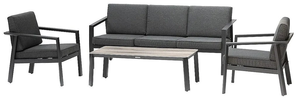 Zestaw aluminiowy dla 5 osób NOVARA (antracyt)