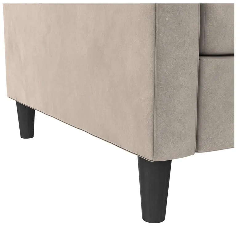 Beżowa aksamitna sofa 207 cm Presley – Støraa