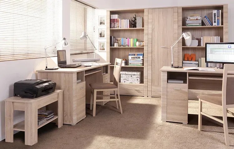 Wysoki Zamykany Regał Z Szufladą K1-B43