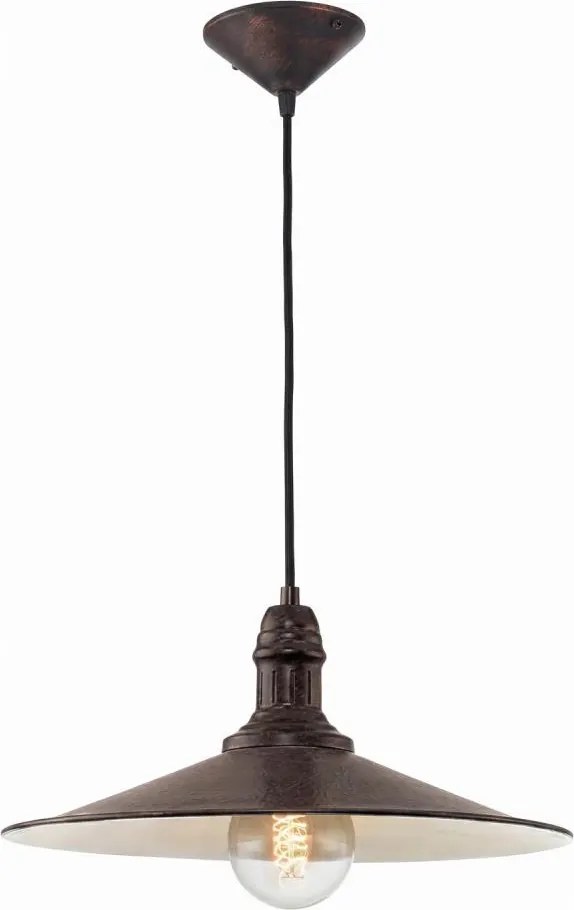 Brilagi - Żyrandol na lince FORGE 1xE27/60W/230V śr. 36 cm brązowy