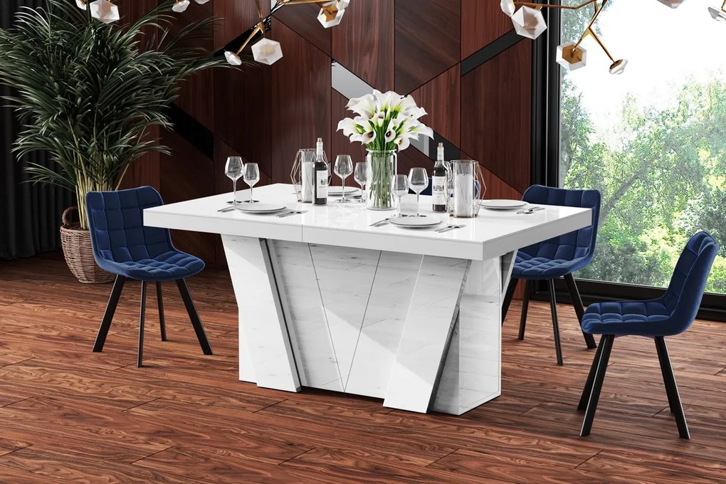 Stół w wysokim połysku Grande 160 rozkładany do 412 cm