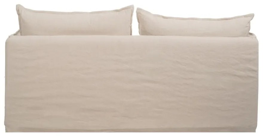 Kremowa lniana sofa 180 cm – Ixia