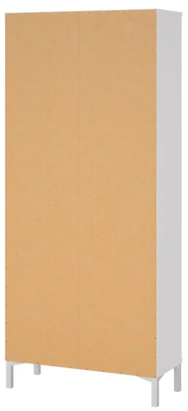 Biała witryna 89x203 cm Roma – Tvilum