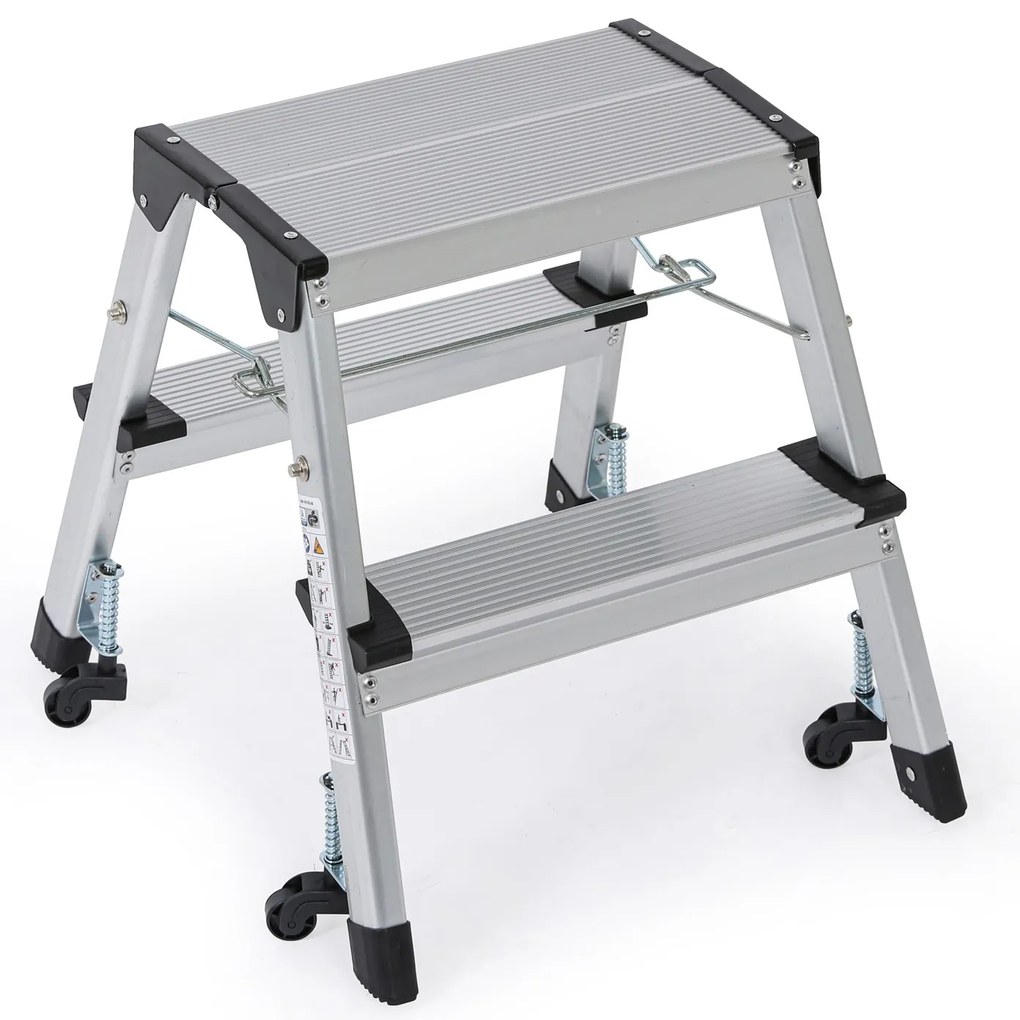 Aluminiowe schodki na kółkach 420 mm