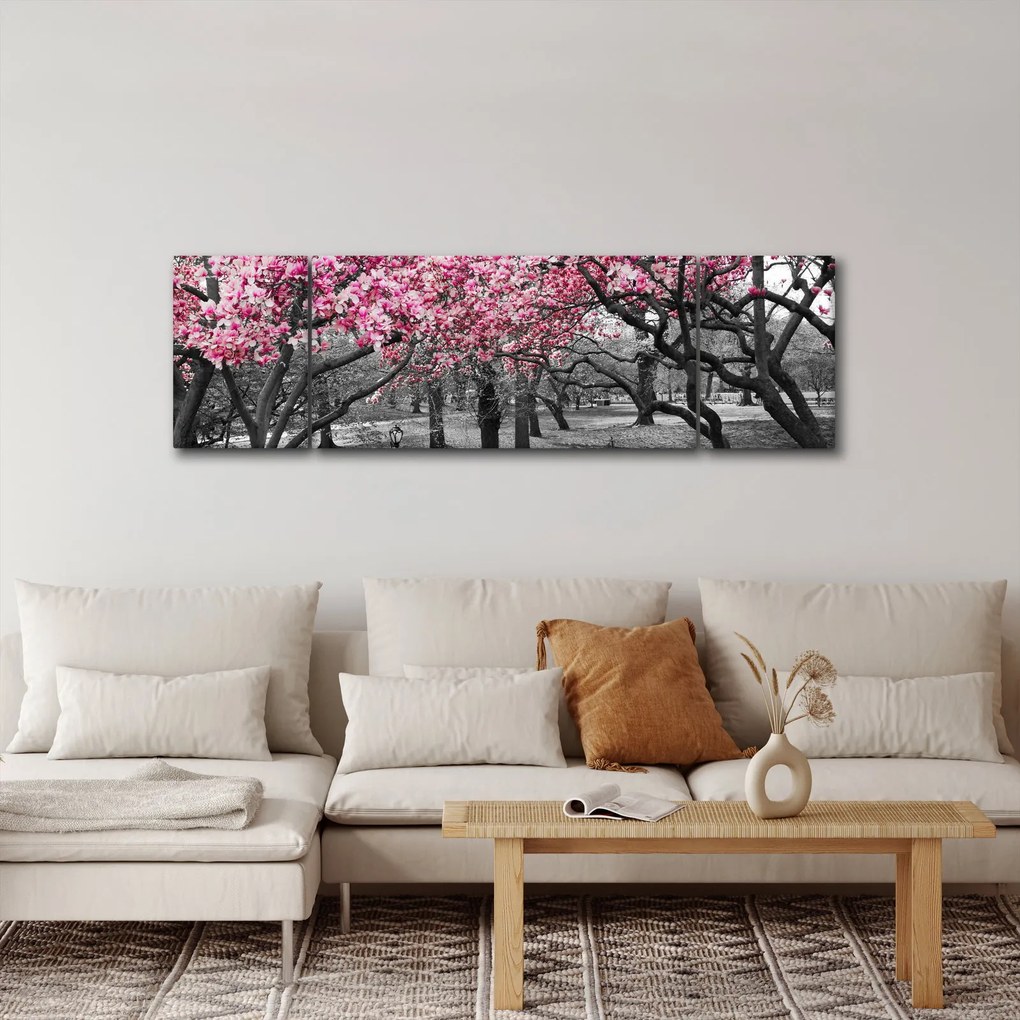 Obraz drzew magnolii (170x50 cm)