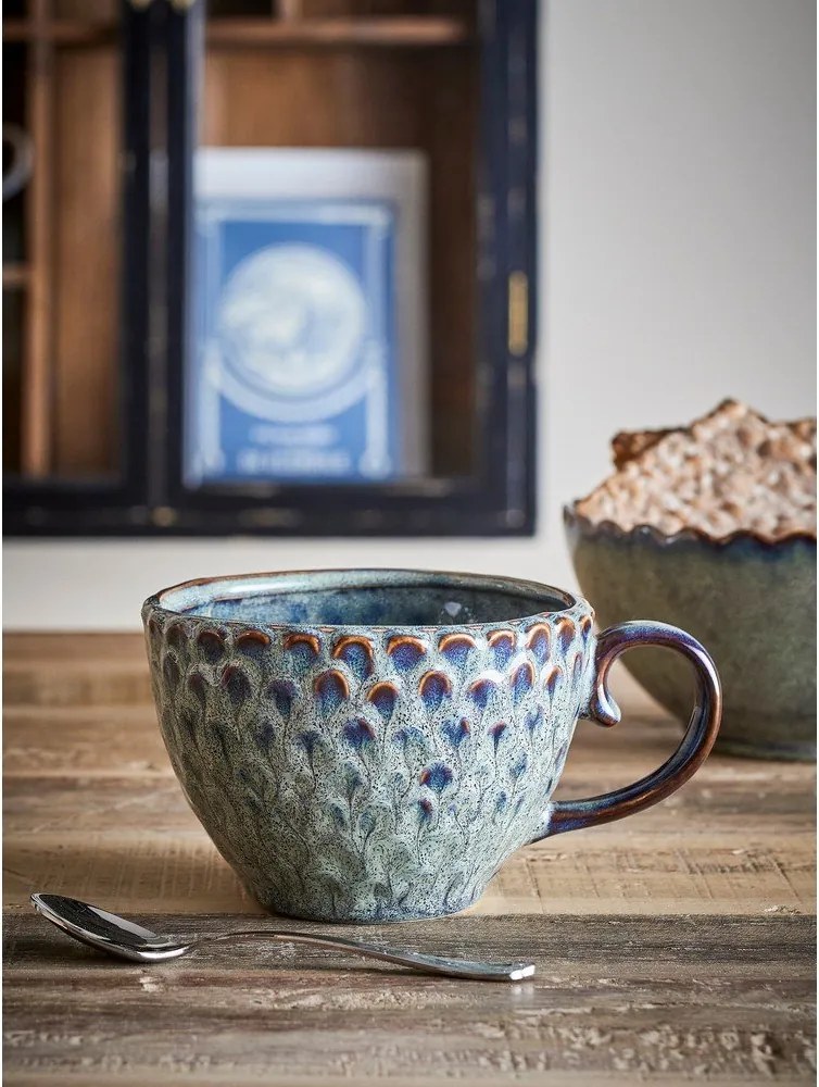 Szare filiżanki ceramiczne zestaw 4 szt. 365 ml Katrina – Bloomingville