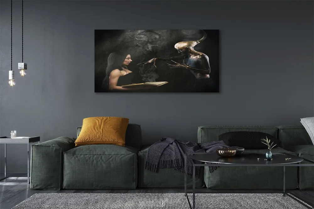 Obraz drukowany na płótnie Kobieta jako Mroczna Postać