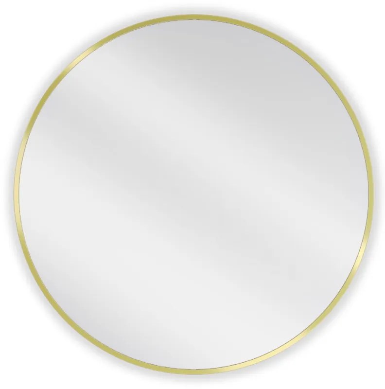 Mexen Loft lustro łazienkowe okragłe 70 cm, rama złota - 9850-070-070-000-50