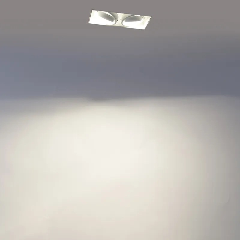 Inteligentny reflektor wpuszczany biały bezramkowy z 2 WiFi GU10 - Oneon 2