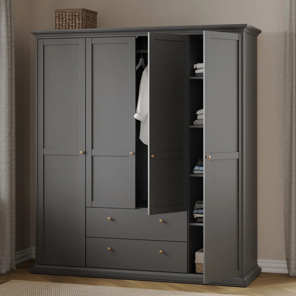 Szafa Paris 4+2 kolor szary