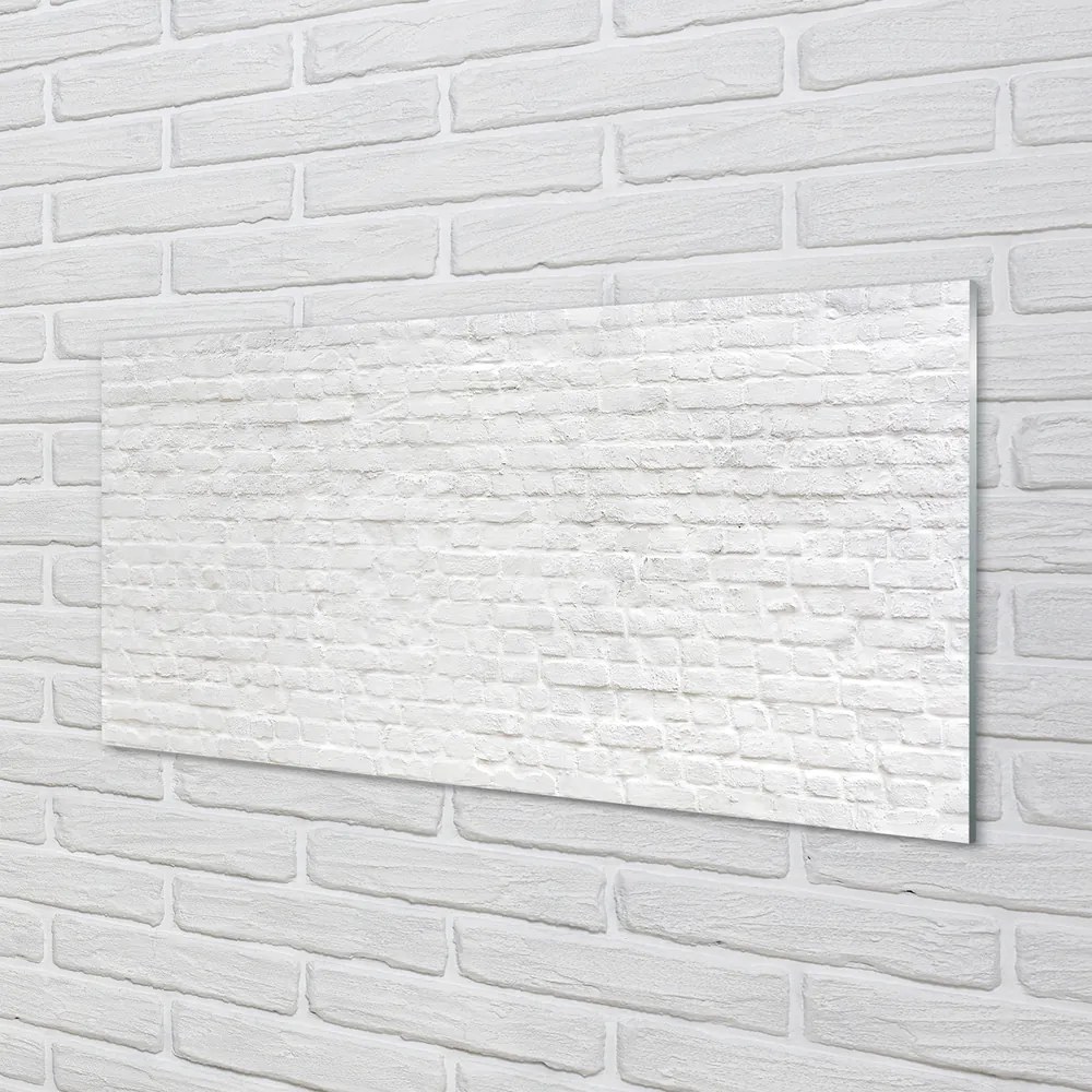 Szklany Panel Cegła mur vintage