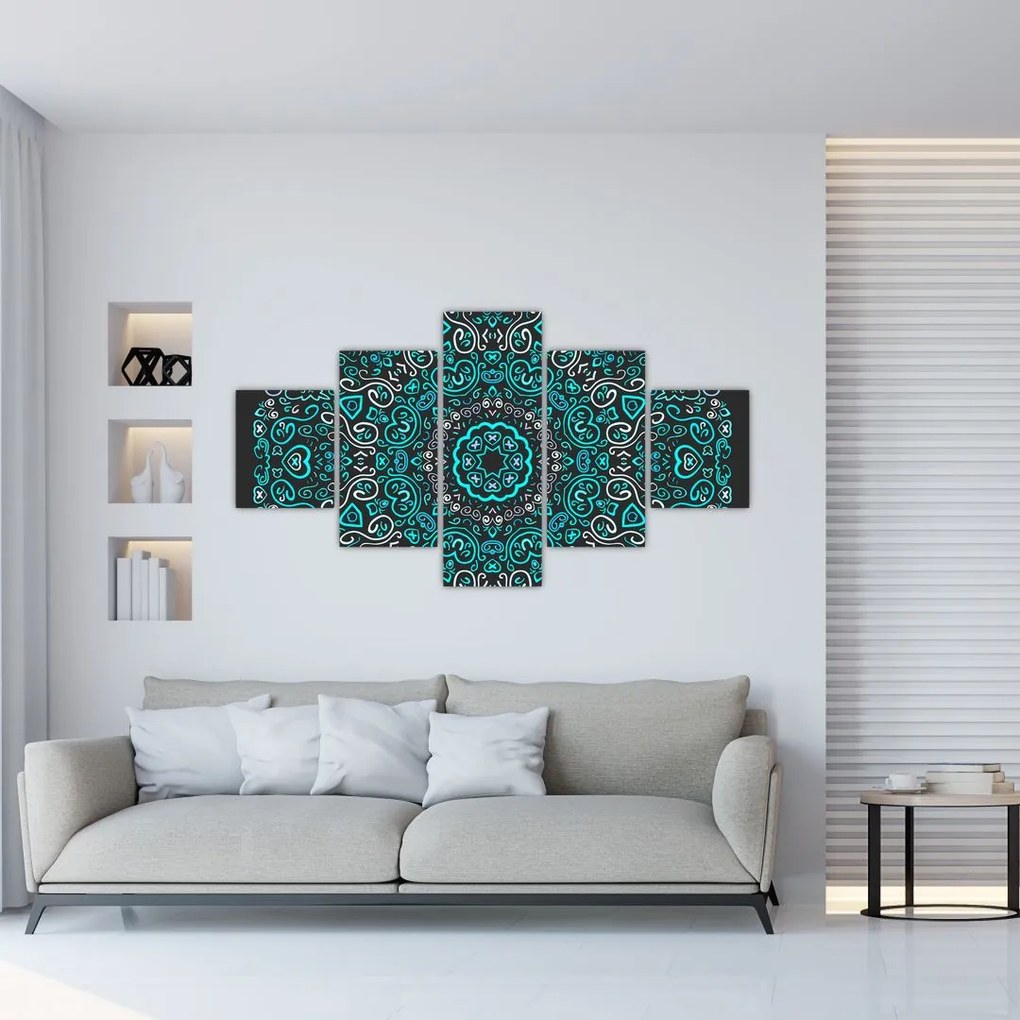Obraz abstrakcji ozdobnej (125x70 cm)
