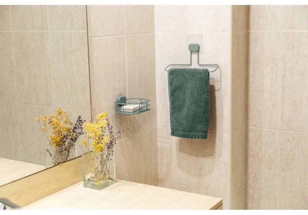 Miętowa samoprzylepna metalowa mydelniczka Grena – Compactor