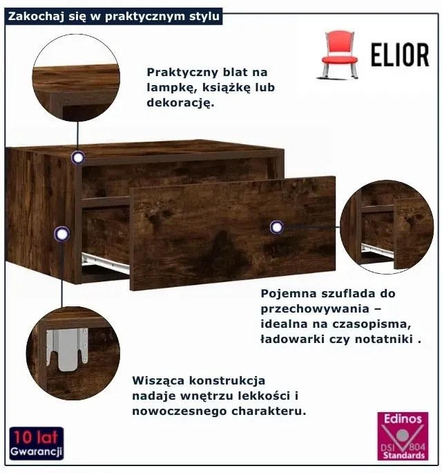 Szafka nocna z podświetleniem H2-W17