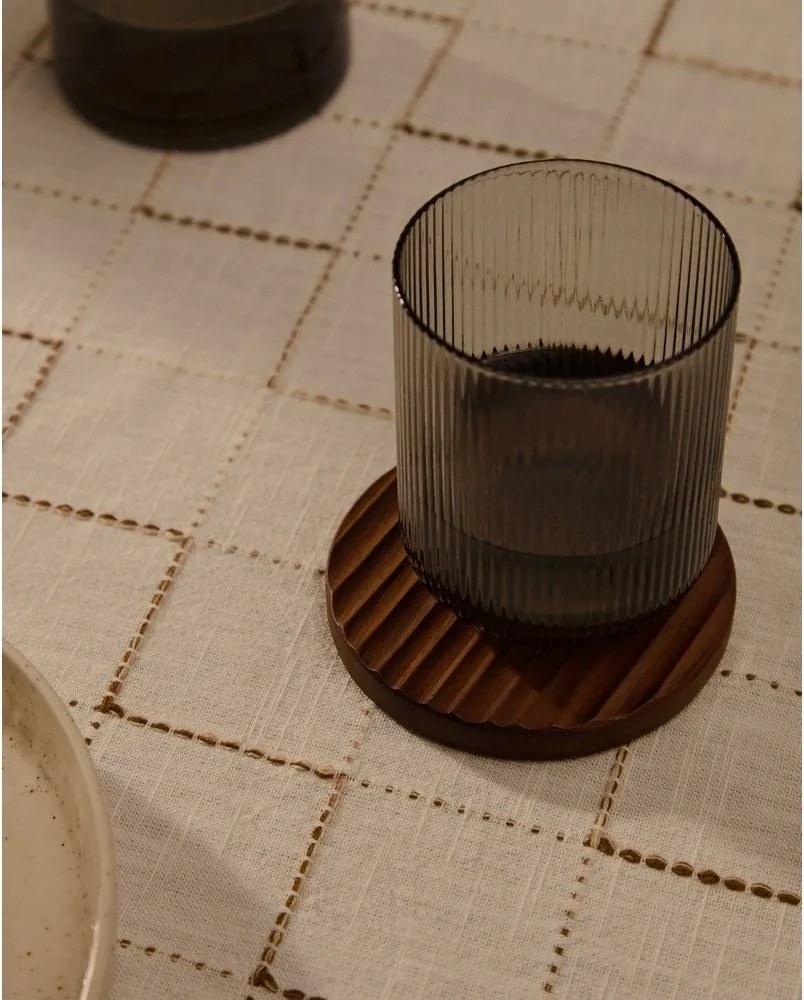 Drewniane podkładki w ciemnym naturalnym kolorze zestaw 4 szt. Rommu – Kave Home