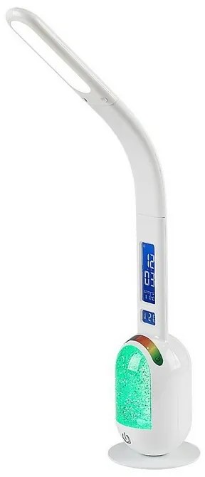 Rabalux 74231 lampa stołowa LED z brokatem Figen, biały, 5 W, 290 lm, 5000 K, ściemnialna