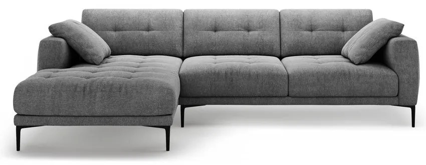 Szary narożnik (lewostronny/z szezlongiem) Bemy – Micadoni