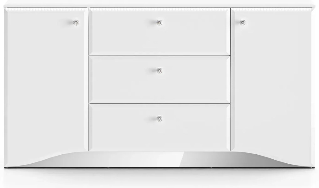 Komoda BLANC 02 2D3S 160 biały połysk ML MEBLE