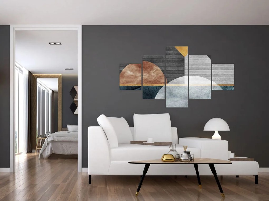 Obraz - Kształty i tekstury (125x70 cm)