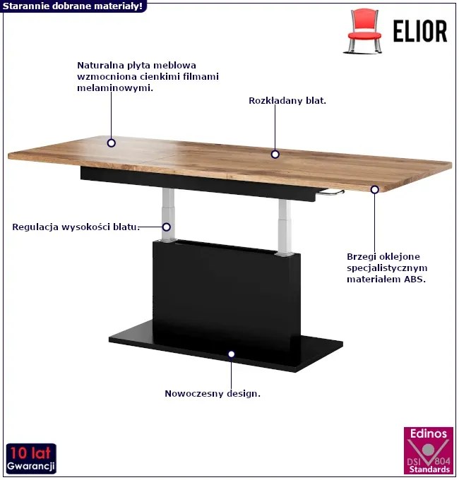 Rozkładana ława do salonu R4-H55