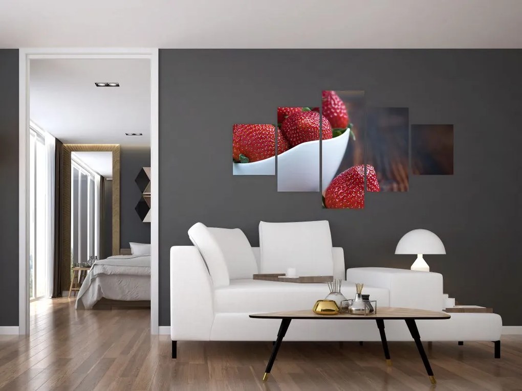 Obraz truskawek (125x70 cm)