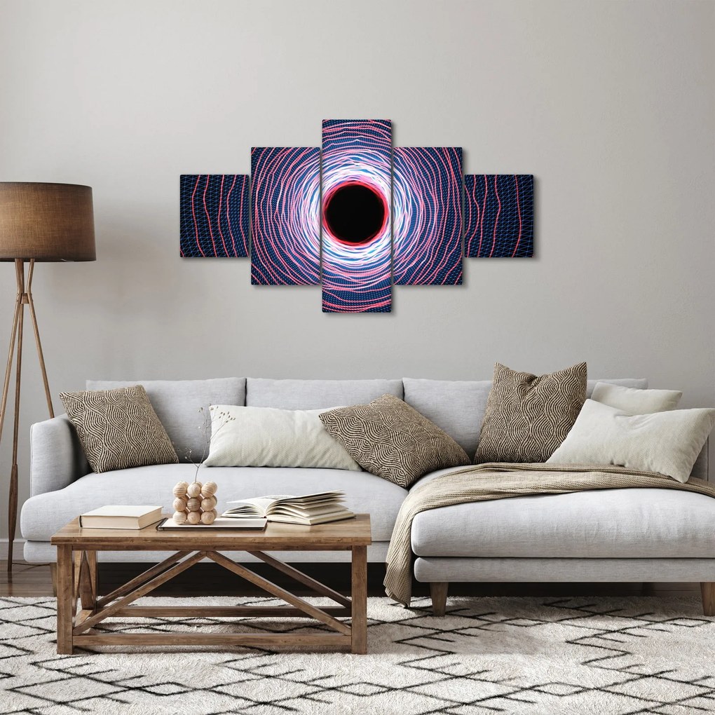 Obraz abstrakcji koła (125x70 cm)
