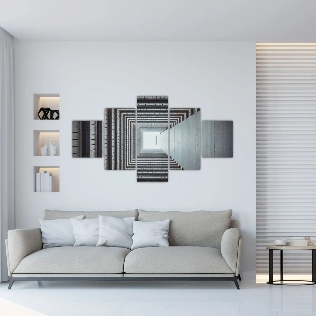 Obraz - Widok z wnętrza budynku (125x70 cm)